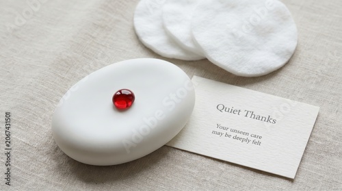 Red Blood Drop Symbolizing Blood Donation and Care