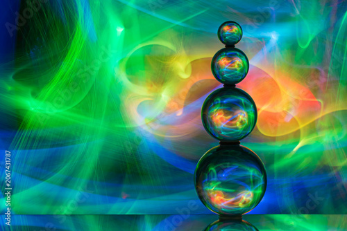 Glass ball tower