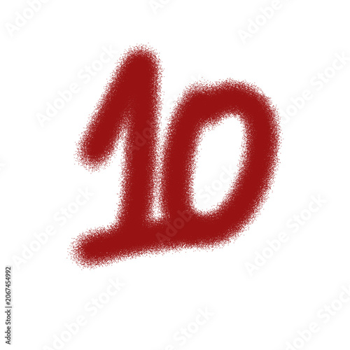 The number ten represents perfection, achievement, excellence, milestones, and reaching goals. Clean premium numeral illustration suitable for educational and creative projects.