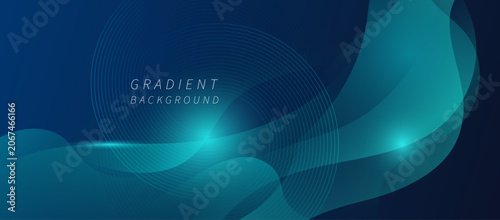 Modern abstract background featuring smooth blue gradient waves and fluid layered shapes.