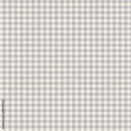Gray Gingham Check Fabric Texture Plaid Pattern Background