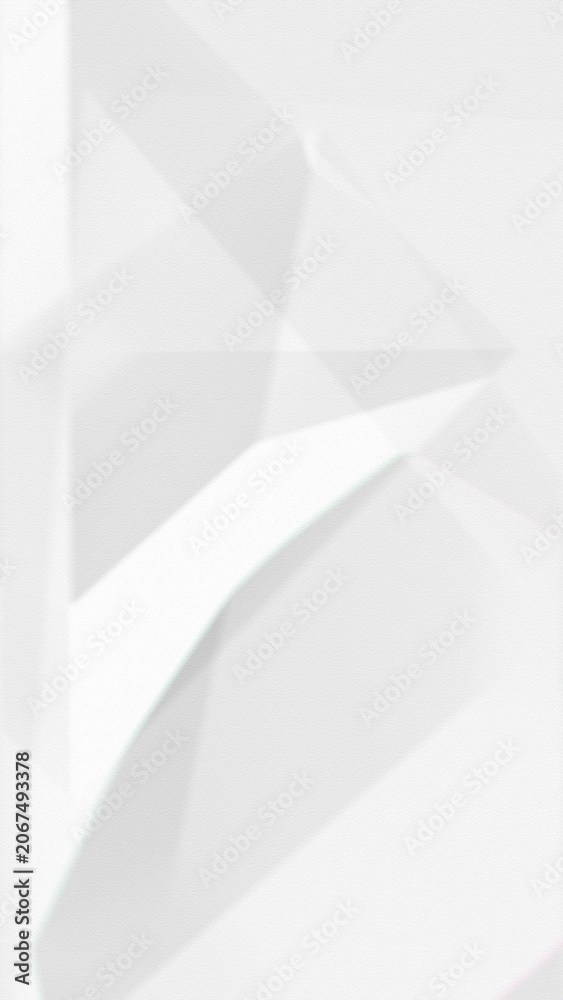 Obraz premium White geometric pattern, overlapping shapes abstract