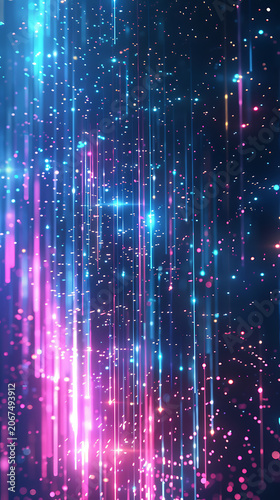Digital Flow of Particles