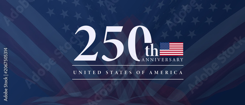 Konstfotografi 250th anniversary united states of america celebration graphic with patriotic st