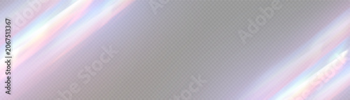 Принти на полотні Dual abstract rainbow prism light leaks on gray background with refraction spect