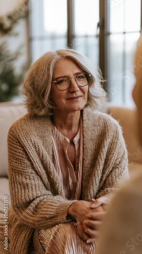emotional therapy session with female psychologist