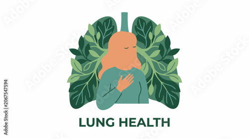 Woman Embracing Lung Health with Nature