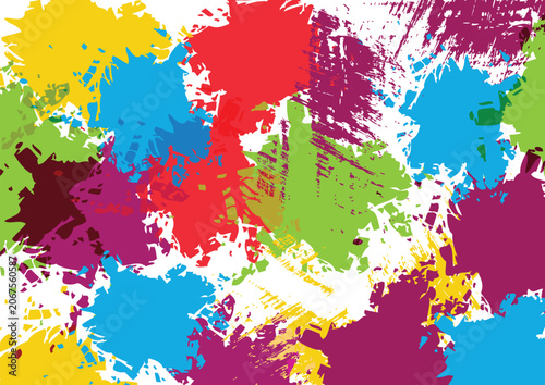 Abstract vector splatter color background design. illustration vector design.