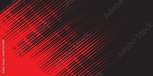 Red Halftone Dotted Background With Diagonal Pop Art Texture And Modern Graphic Design