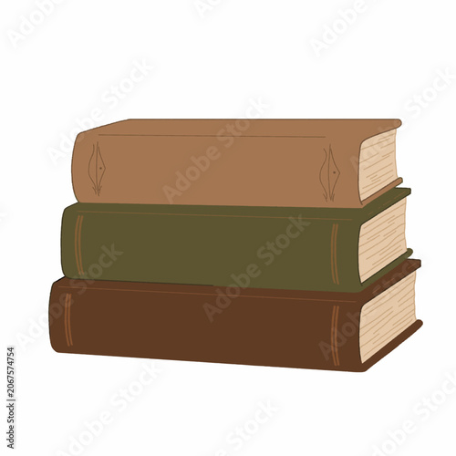 stack of old books
