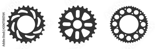Photography bicycle sprocket gear wheel