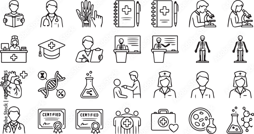 Fototapeta premium set of people icons