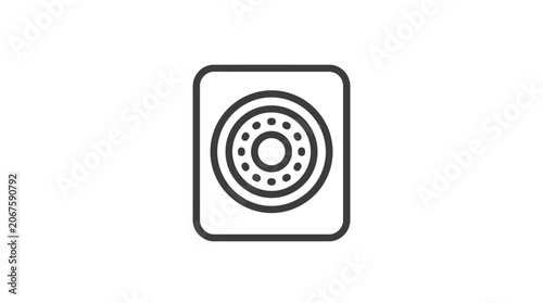 Obraz na plátně Audio device icon flat vector 202606211641