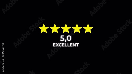 5 rating star for excellent satisfaction, 4k alpha channel, good feedback and review