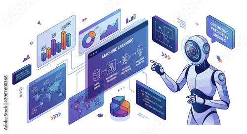 vector illustration of business graph