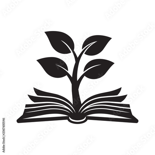 Abstract black and white vector illustration of a stylized ship or boat icon