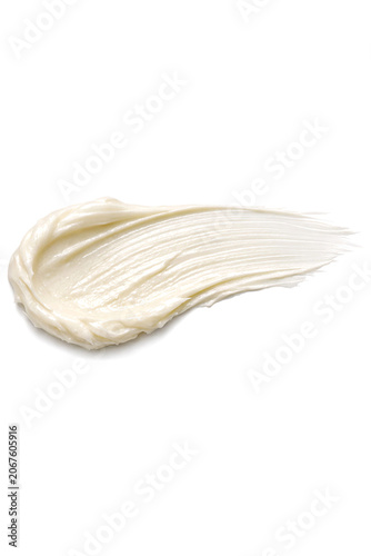 Close-up image of a facial skincare product being applied.