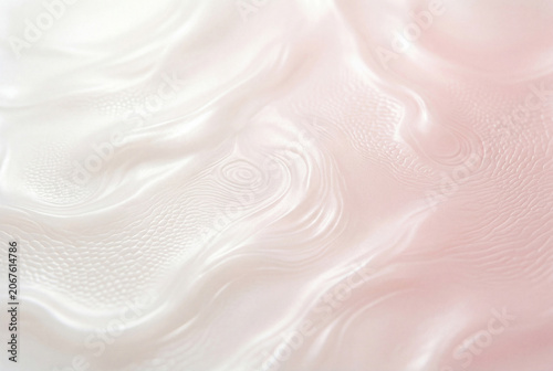 The scene shows a smooth surface with soft colors blending together. Light reflects off the gentle patterns creating a calm look. The setting is bright and inviting