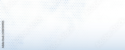 Abstract Light Blue Halftone Background Vector, Fading Dotted Pattern on White Gradient for Minimalist Graphic Design, Brochure Template, and Professional Corporate Layout
