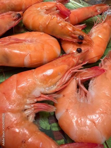 Gamba roja cocida y salada