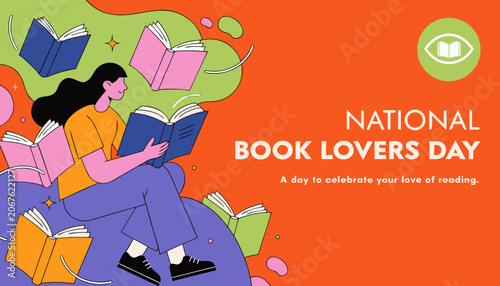National Book Lovers Day, reading celebration, bookworm, literacy, education