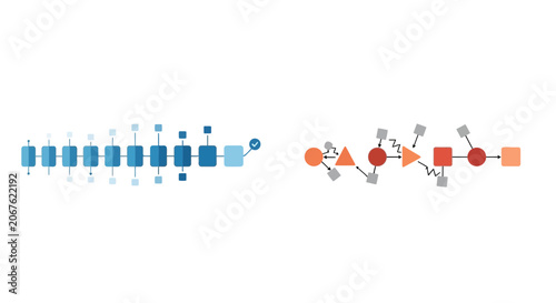 Molecular structures, chemistry icons, science illustrations, vector graphics