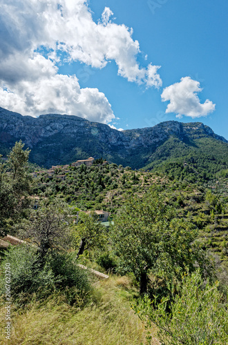 Historic village of Deia on the island of Majorca in Spain