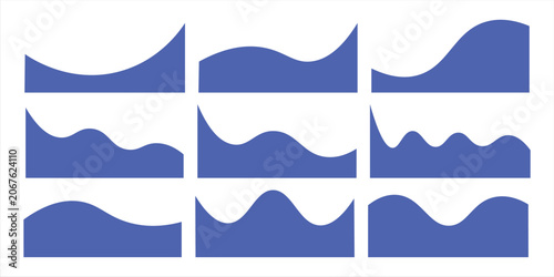 Fotografie Collection of dividers shape templates