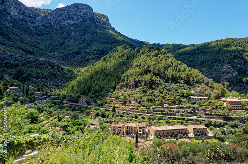 Historic village of Deia on the island of Majorca in Spain