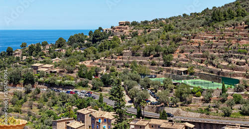 Historic village of Deia on the island of Majorca in Spain