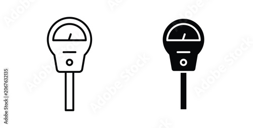 Foto Parking meter icon