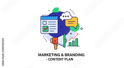 Marketing branding content plan strategy.