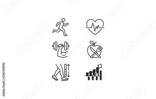 Healthy teeth care dentist equipment dental implant and checkup minimal line icons collection