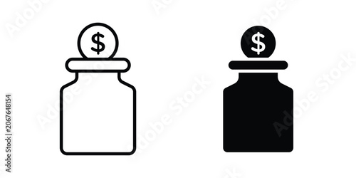 Vászonkép tip jar icon