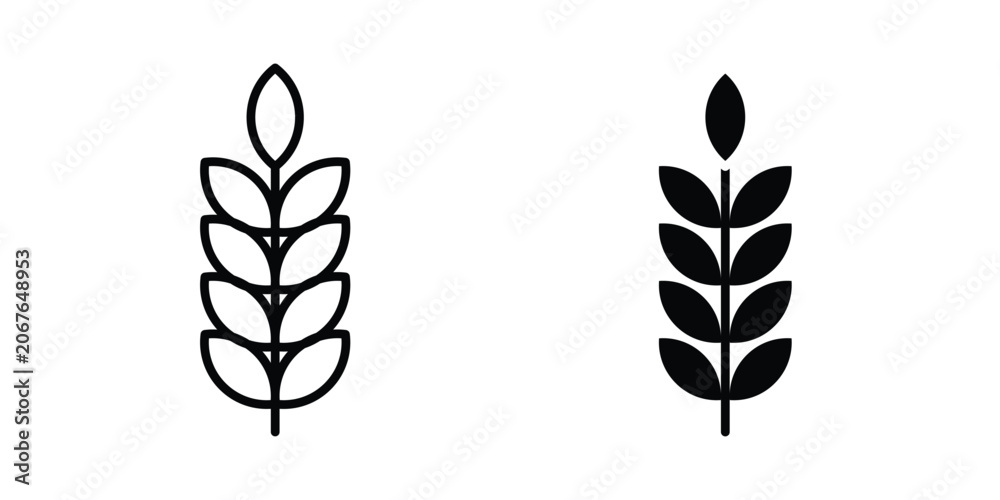 Obraz premium Wheat icon