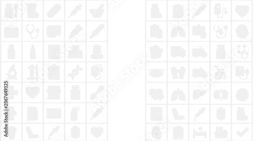 Data analytics chart icon displays various symbols and shapes in a grid layout for business and technology concepts.