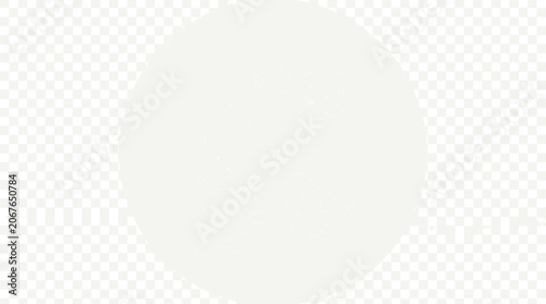 A large white circle sits on a transparent background with a checkerboard pattern.