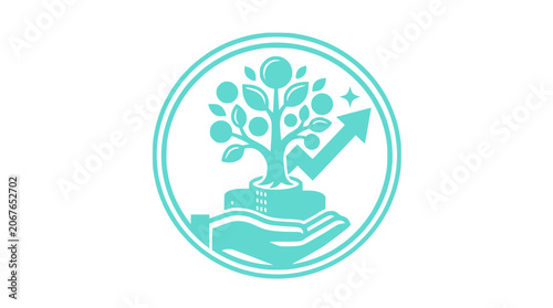 Financial_invest_icon_vector_icon_vector  vector_Financial_investment_icon_Funding_Graphic_ illustration