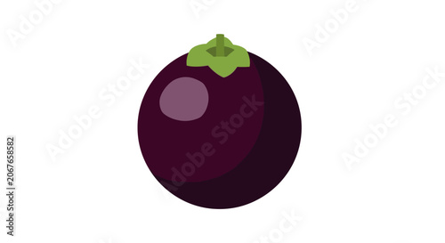 Purple eggplant vegetable icon vector illustration