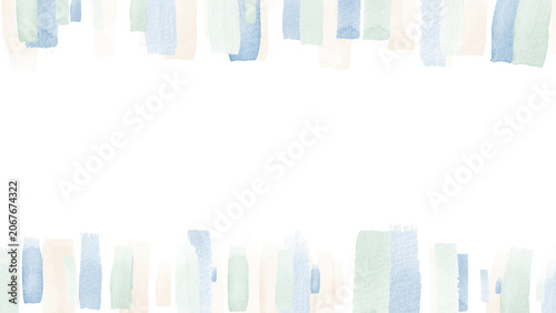 Watercolor Brush Stroke Frame Background