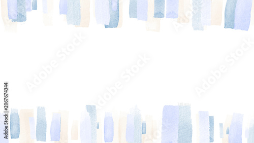 Watercolor Brush Stroke Frame Background