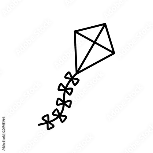 Kite Flying High In Air.