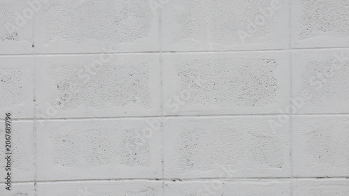 Foto White Painted Concrete Block Wall Background