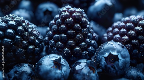  blackberry, fruit