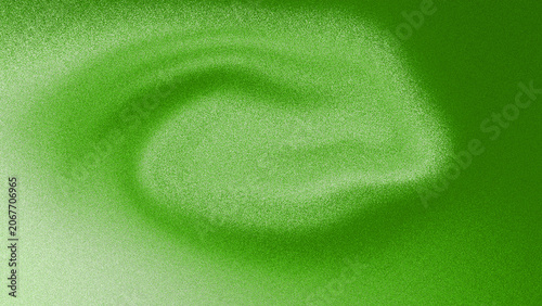 Abstract Vibrant Green Aura Gradient Background with Intense Grainy Noise Swirl Texture