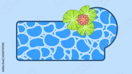 Water Lily Pond Decorative Background