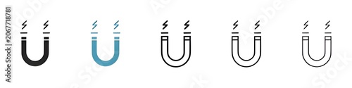 Photos Horseshoe and Magnetic Attraction Icons