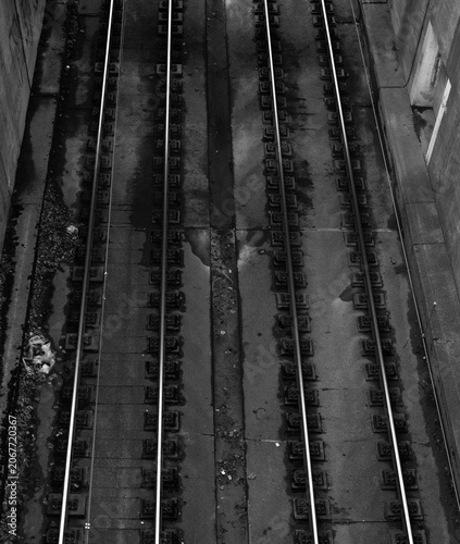 Obraz na plátně railroad tracks