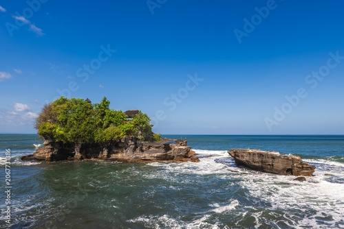 Pura Tanah Lot on Tanah Lot Temple, a rock formation off the Indonesian island of Bali.