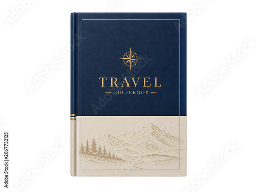Elegant Travel Guidebook Cover Design for Adventure Planning